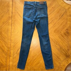 Madewell Jeans Womens Size 28T Blue 10" High Rise Skinny Leg Medium Dark Wash